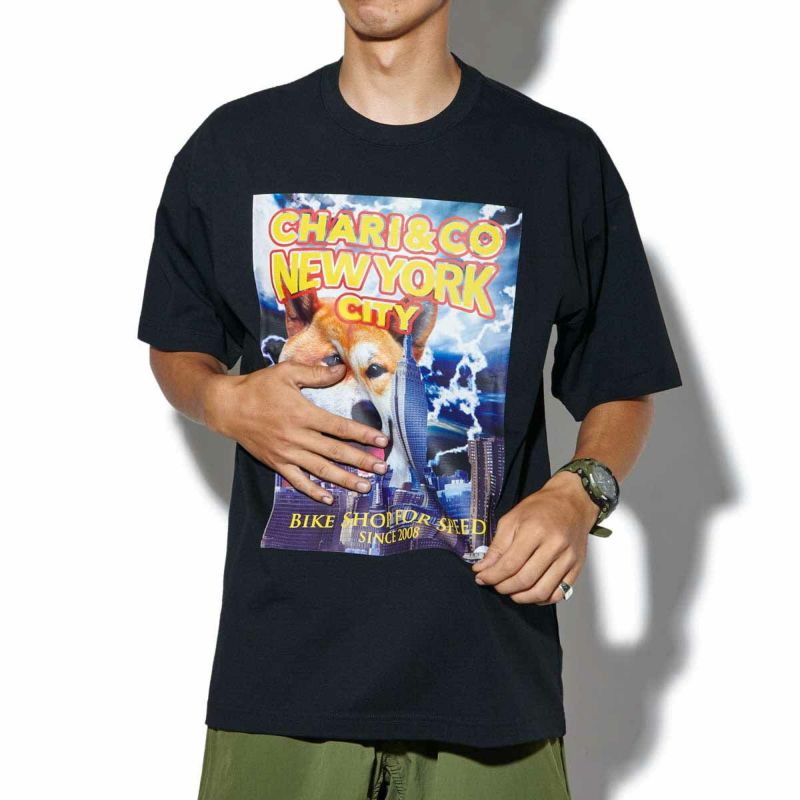 CHARI&CO チャリアンドコー Tシャツ Sサイズ メキシコ製 CHARI&CO (チャリアンドコー) BIG GOTHAM LOGO TEE / ビッグ