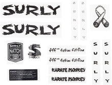 画像をギャラリービューアに読み込む, [ネコポス対応]Surly frame decal set karate monkey NEW サーリー カラテモンキー フレーム デカール セット
