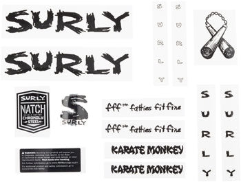 [ネコポス対応]Surly frame decal set karate monkey NEW サーリー カラテモンキー フレーム デカール セット